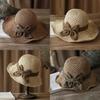 Straw Summer Sun Hat With Wide Brim For Women Casual Outdoor Sun Protection