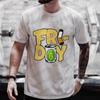 Friday Beer and Smoking Men T-shirts Fashion Graphic Male Beer Lover Friends Weekend Party Tees Y2k Tops Oversized Streetwear