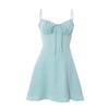 D25DS093 European & American Style Lace-up Ruched Camisole Dress