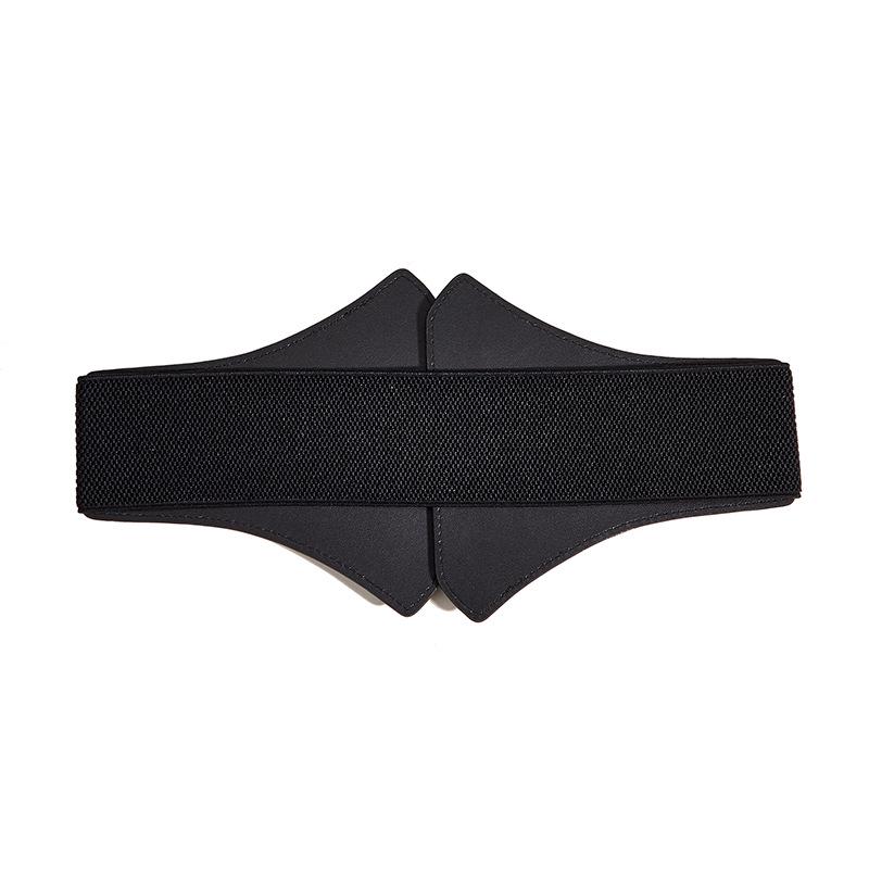 Versatile Women's Wide Elastic Waist Belt, Leather Waistband for Coats & Shirts – Four Seasons Style