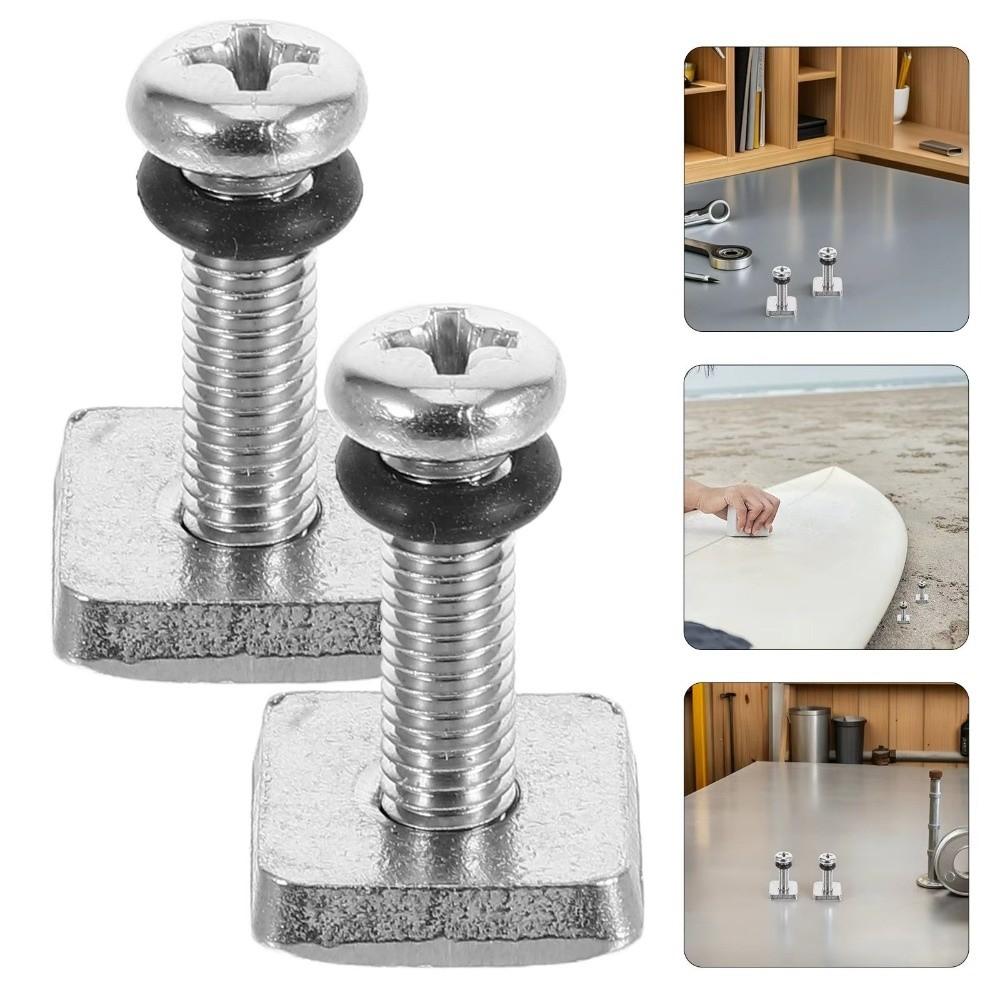 Cross Head Drive Paddle Board Fin Screw Plate With O Ring Fin Fixing Tool  Water Sports Equipment
