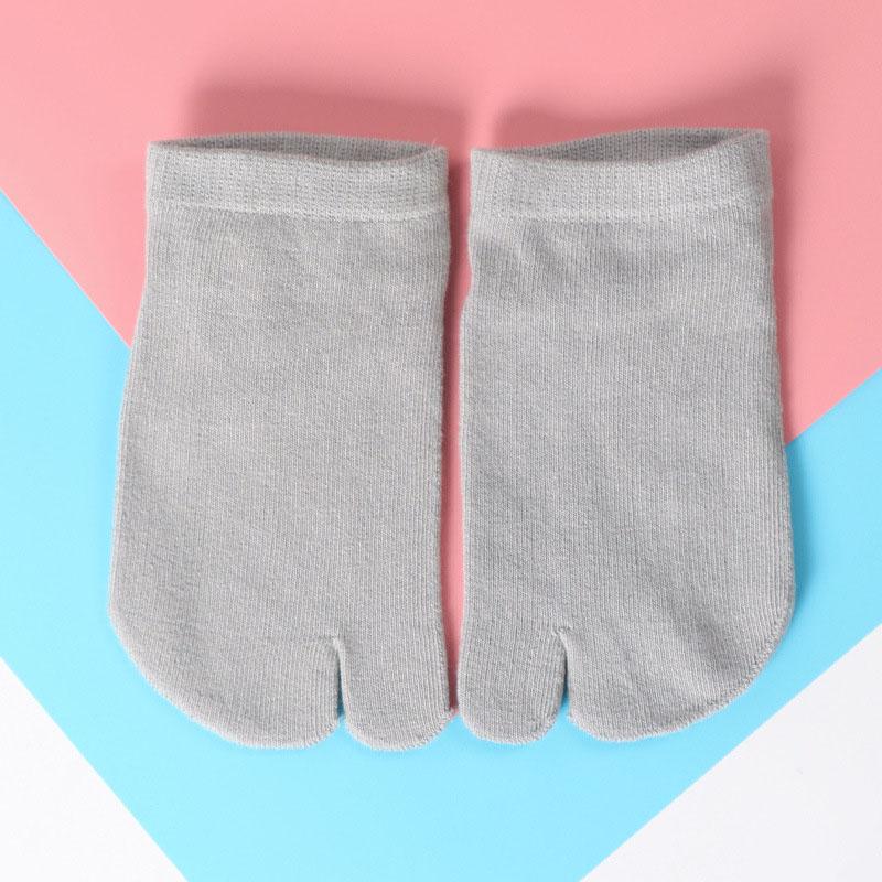Spring Summer Women's Short Five Finger Socks Candy Color Ankle Socks Sweat absorption Breathable Cotton Split Toe Socks 5 Toes