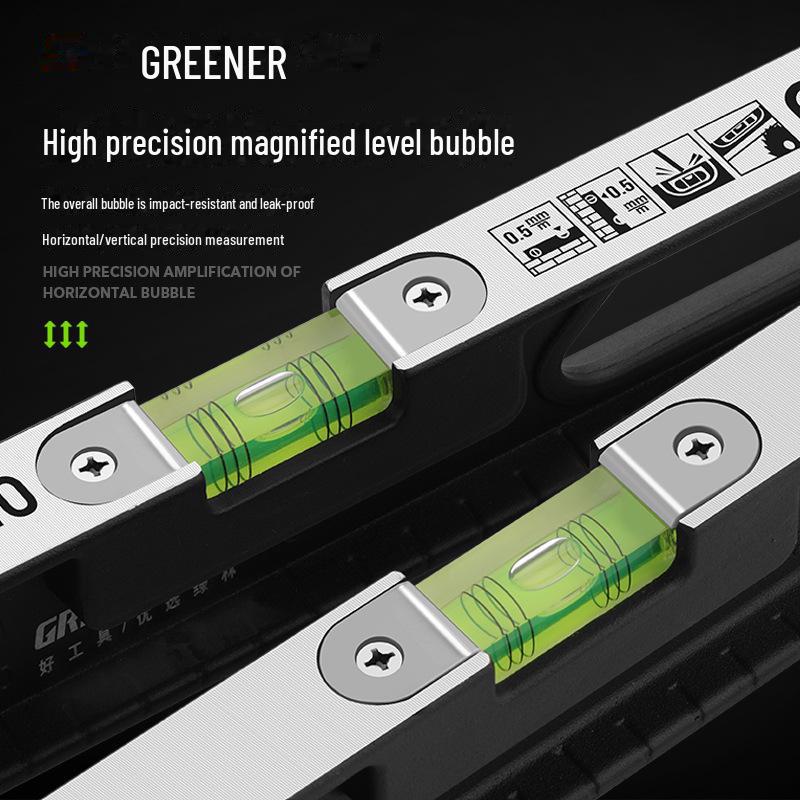 High Precision Mini Aluminum Level Ruler - Anti-Fall Design