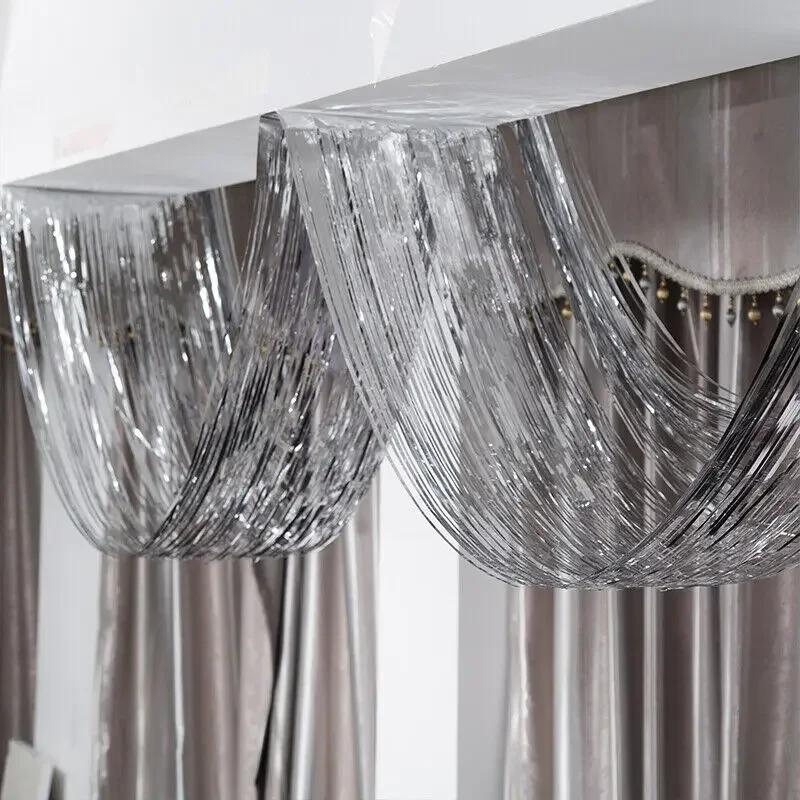 Decorative Sequin Ribbons Corridor Scene Layout Suspended Ceiling Fittings Party Background Decoration Wedding Background Cloth