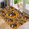 Crystal Velvet Rug with Hull City Design, Soft Non-Slip Floor Mat for Living Room Bedroom Decor