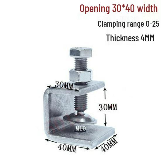 C304 Tiger Claw U-Shaped Stainless Steel Pipe Clamp