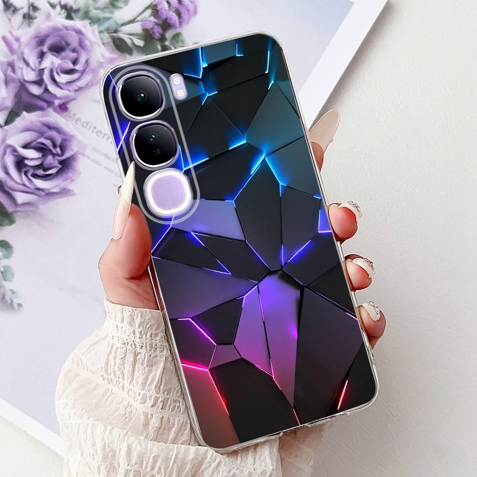 For Vivo V40 Lite 5G IDN Case V2417 Clear Cute Cat Fashion Butterfly Love Painted Soft Phone Case For Vivo V40 Lite 4G IDN Cover
