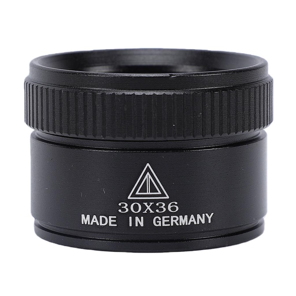 30X Schmucklupe Tragbare Optische Lupe für Briefmarken Beobachtung Uhrenreparatur 36mm Schwarz