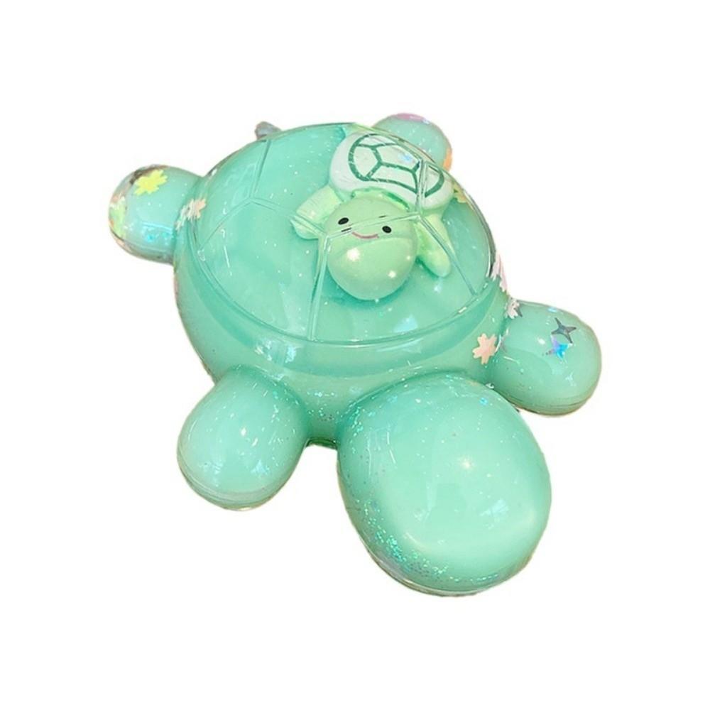 Creative Cartoon Turtle Toy Flash Flowing Sand Miniature Tortoise Statue Tabletop Ornaments