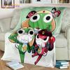 3D мультяшное одеяло Keroro, милое одеяло с лягушкой, мягкое и легкое фланелевое одеяло для гостиной, спальни, дивана, дорожное одеяло для кемпинга