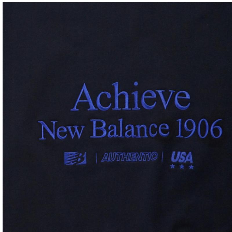 New Balance Half Club  Nbnc942013 Bk Heritage Lettering New Val Unisex Long Sleeve Tee