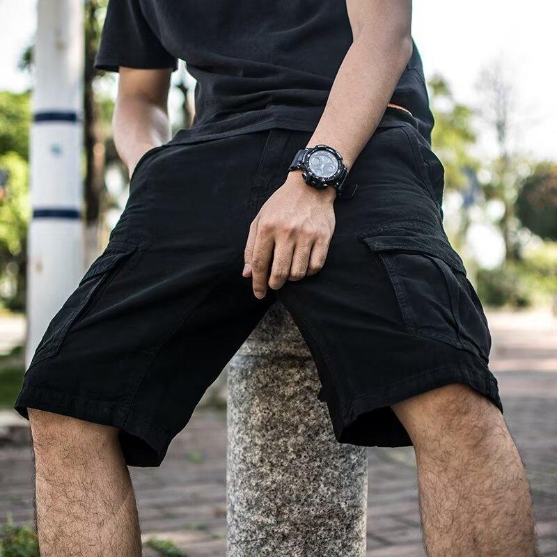 Men's Summer Cargo Shorts Breathable Shorts Multi-Pocket Sport Shorts Beach Shorts