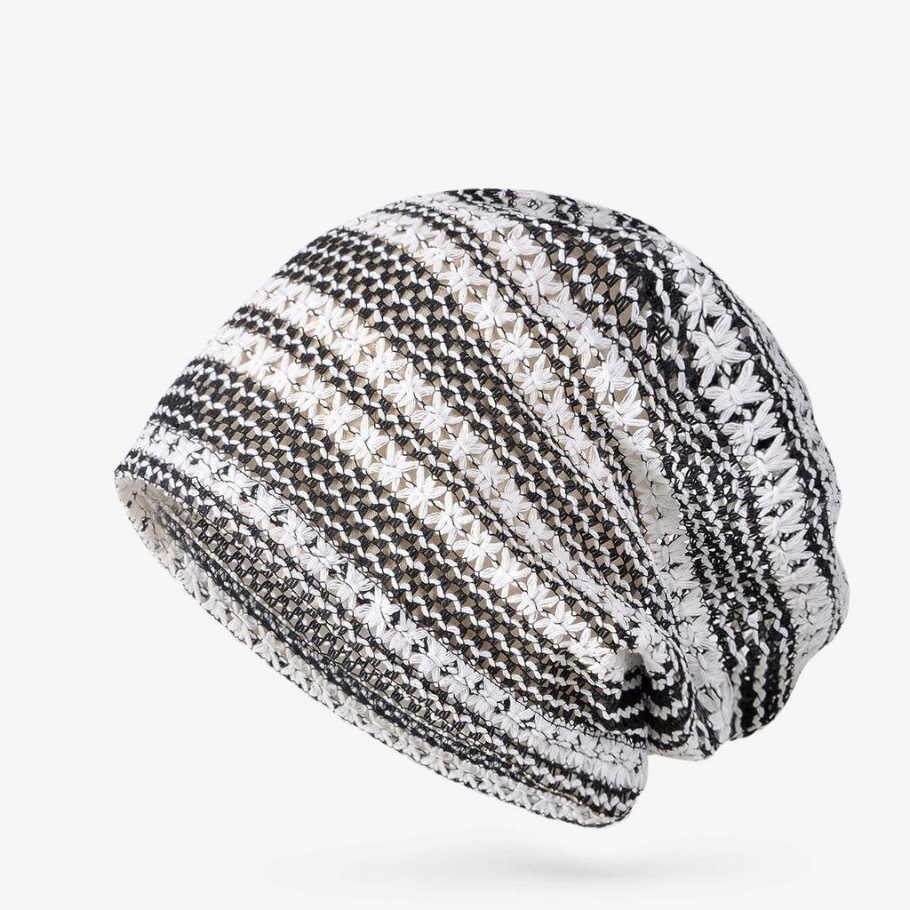 Spring and Summer Lace Mesh Baotou Hat Women's Hollow Breathable Thin Single-layer Stacking Hat