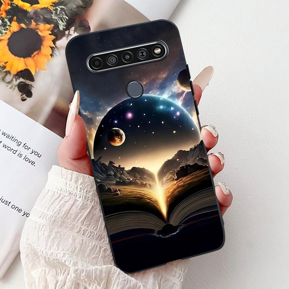 2020 For LG K41S LM-K410 Cover For LG K51S Case LM-K510 Luxury Butterfly Love Cute Cat Cool Handsome Lion Painted Black Silicone