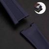 25mm*13mm Konkaves Uhrenarmband aus Naturkautschuk für Patek Nautilus Philippe PP 5711 5712 Schwarz Hochwertiges Silikon-Uhrenarmband