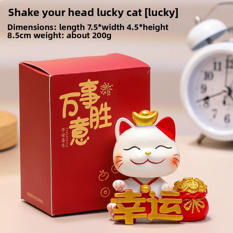 Cute Mobile Phone Stand Decoration Cute Maneki Neko Resin Office DeskCute Gift Decoration