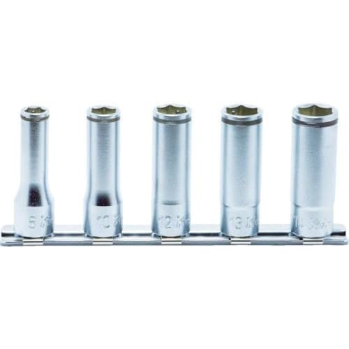 Yamashita Industrial Research Institute Koken 3/8 (9.5 Mm) SQ Nut Grip Deep Socket Rail Set, 5-Piece Set, RS3350M/5