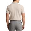 Polo Ralph Lauren SS24 Logo Embroidered Striped Trim Slim Fit Short Sleeve Polo Shirt Men polo shirts Beach-Beige MNPOKNI1N822953-250