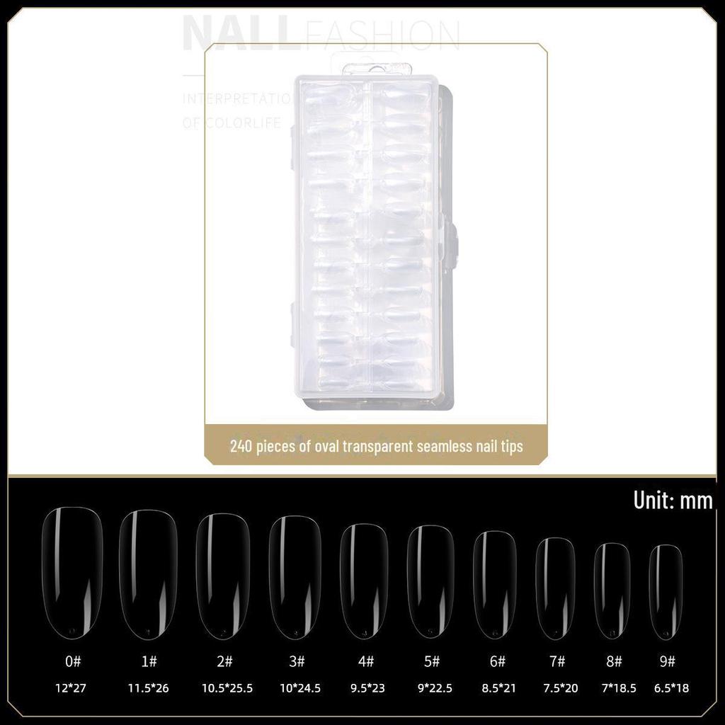 Nail Art Dual-Use Frosted Tips: Ultra-Thin, Traceless, No-Carve False Nail Stickers for Extended Nails