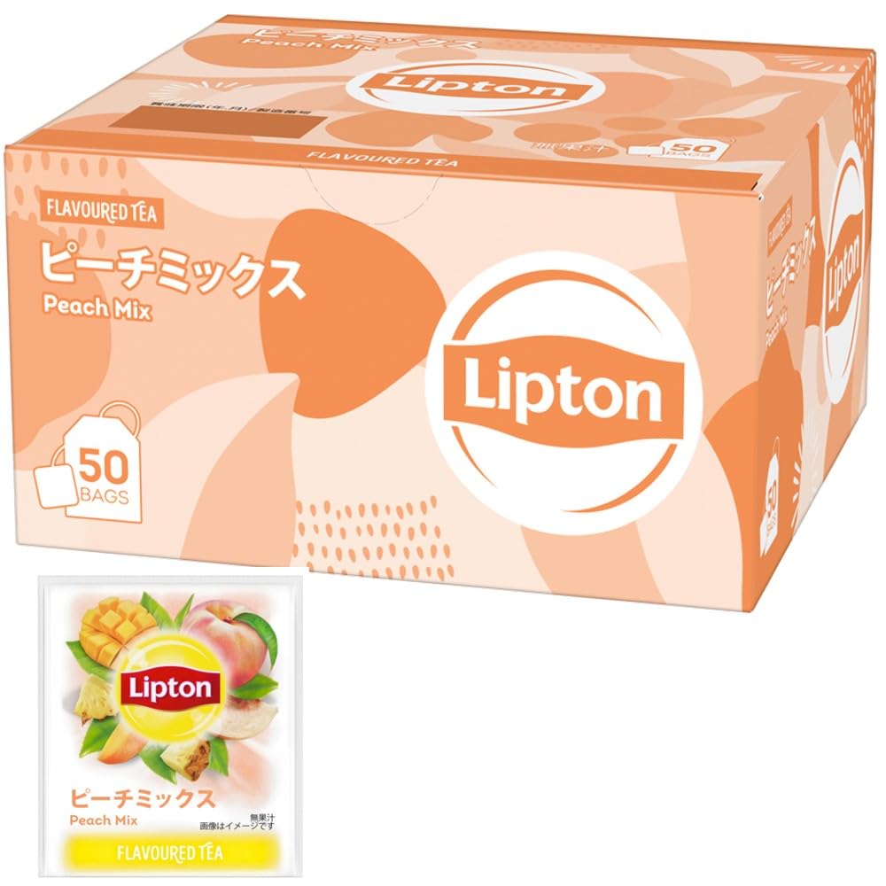 Morinaga Milk Industry Lipton Peach Mix Tea Bags (50 bags)