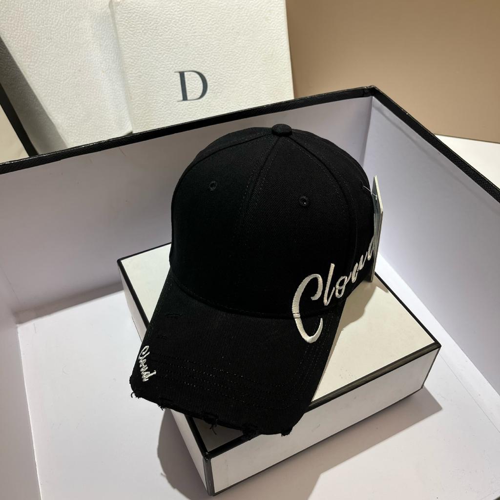Vintage Letter Embroidery Baseball Cap Adjustable Big Head Outdoor Sports Hiking Hip-Hop Hat Versatile Fashion Snapback Sun Hats