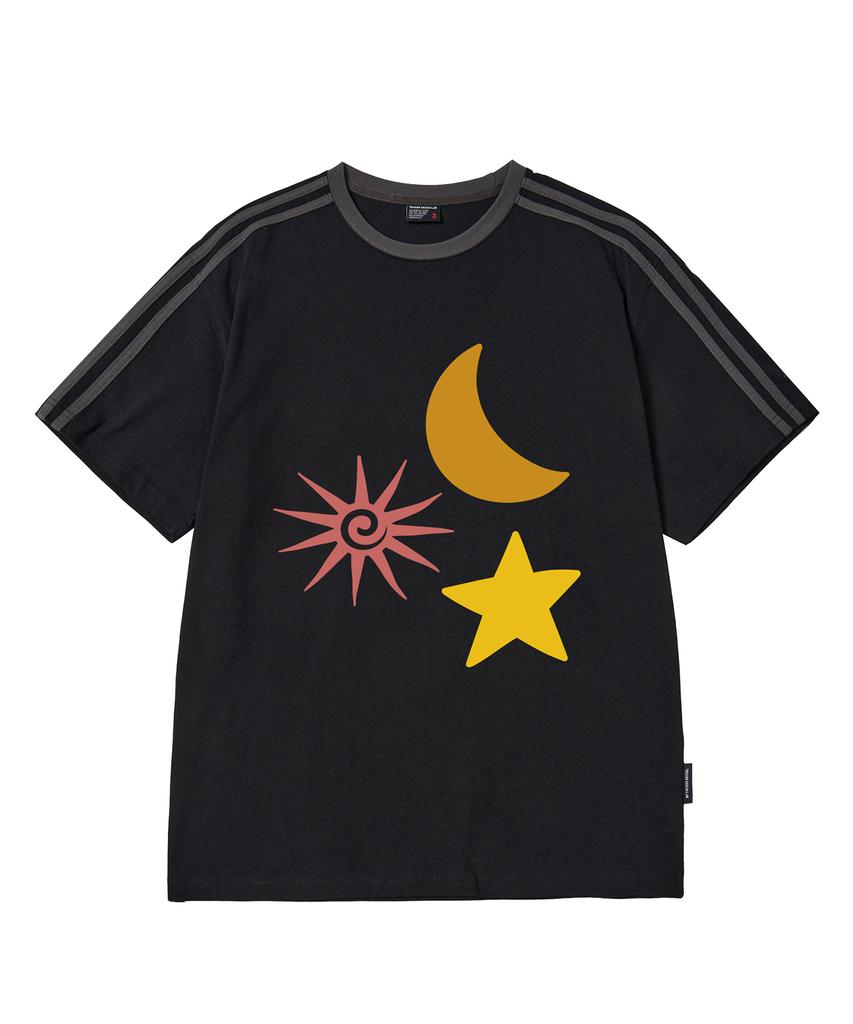 Deulousi Dw Sun & Moon Track Short Sleeve T-Shirt 5 Colors (Type B)