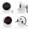ZMFJH 7 Color Light Multi-Meter 4IN1 Oil Pressure+Water Temperature+Fuel Level Gauge+Voltage with Alarm Sensor Auto Car Boat 12V