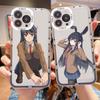 Anime Mai Sakurajima Phone Case For iPhone 14 13 12 11 Pro Max Mini X Xs XR 6 7 8 Plus SE 2020 Transparent Case