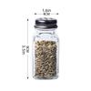 Kitchen Glass Spice Bottle Barbecue Seasoning Bottle with Lid Salt and Pepper Shaker Pepper Shaker Mini Seasoning Jar Set