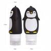 Cartoon Penguin Shaped Bottle Packaging,Press on Storage Bottle,Can Hold Shower Gel and Shampoo,Travel Accessories