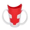 2 Pcs Nosey Cup U Shaped Spillproof Nose Cut Out Drinking Cup with Easy Grip Handles Holder