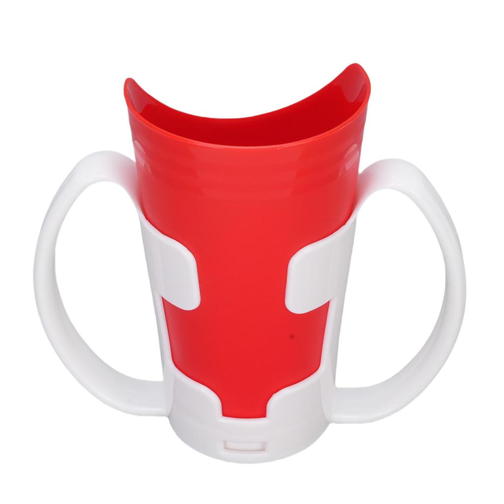 2 Pcs Nosey Cup U Shaped Spillproof Nose Cut Out Drinking Cup with Easy Grip Handles Holder