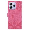 For Xiaomi Redmi Note 14 5G Leather Case Imprinted Floral Pattern Wallet Stand Flip Phone Cover