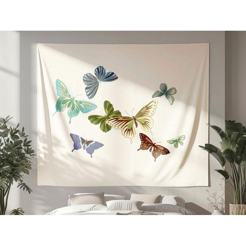 Butterfly tapestry 75x100 чёрный