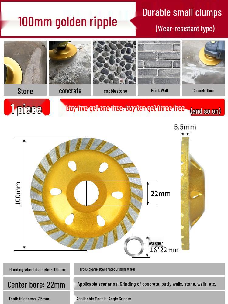 Diamond Concrete Grinding and Polishing Disc for Angle Grinders
