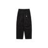 The North Face Solid Color Lace-Up Loose Straight Casual Pants Unisex Pants Black NP6NQ03J