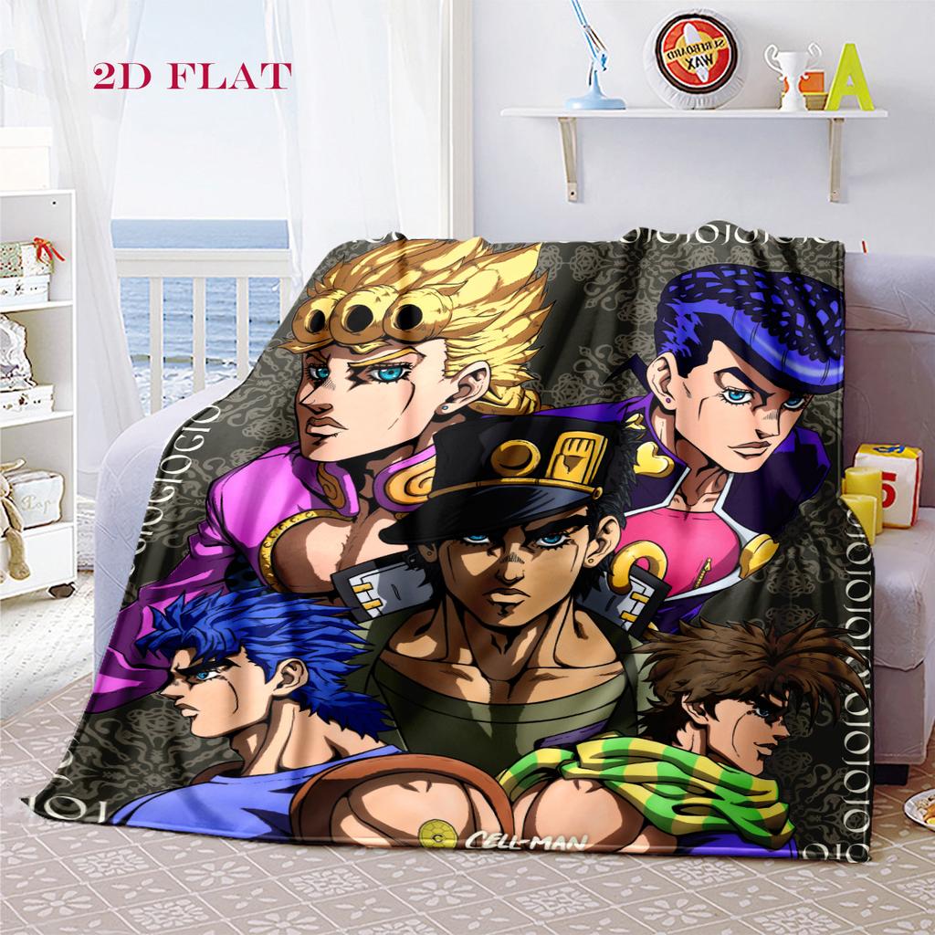 JoJo's Bizarre Adventure: Stardust Crusaders blanket Suitable for all seasons Soft and comfortable bedroom Digital printing Air conditioning blanket