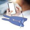 Originaler DIY Handyhalter aus Holz, Lieblicher Hase (blau)