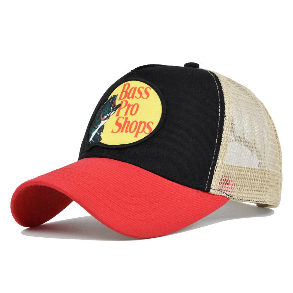 Cappellino a Rete con Visiera Curva e Ricamo a Punto Croce - Cappello da Sole Estivo