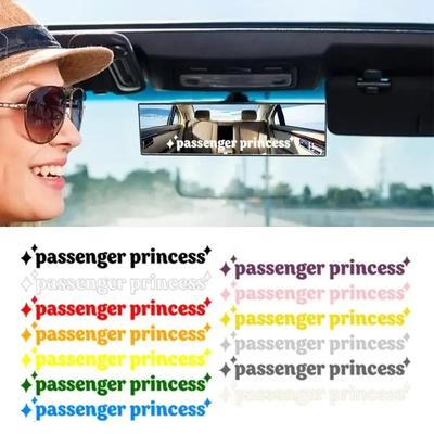 Autoaufkleber Passagier Prinzessin Autoaufkleber Lustige kreative Aufkleber Auto Spiegel Dekorative Aufkleber Zubehör