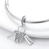 Diapositiva Original de Plata de Ley 925 Colgante Cepillo de Dientes Diente Perla Compatible con Pulsera Original Para Mujeres Joyería DIY Regalo