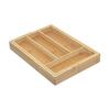 Range couverts - Bois - Extensible - 6 compartiments - Dimensions: L.35 x l.25 x H.4,5 cm