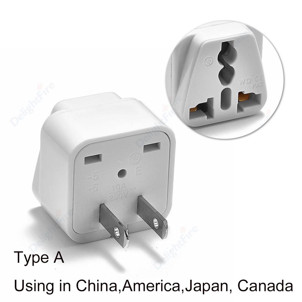 Universal US Travel Adapter UK AU EU To US  Plug Canada Mexico Plug Converter Ameican Power Charger Electrical Socket AC Outlet