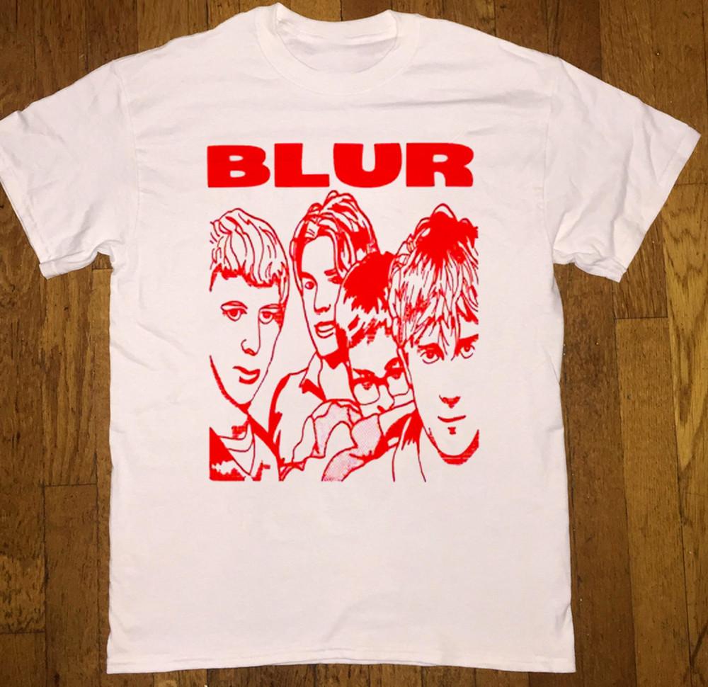 NEW Blur Band  Member Classic T Shirt White All Size Gift fan KK257 Unisex T-Shirt S