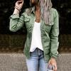 Ladies Denim Jacket Long Sleeve Fashion Solid Color Denim Jacket Women