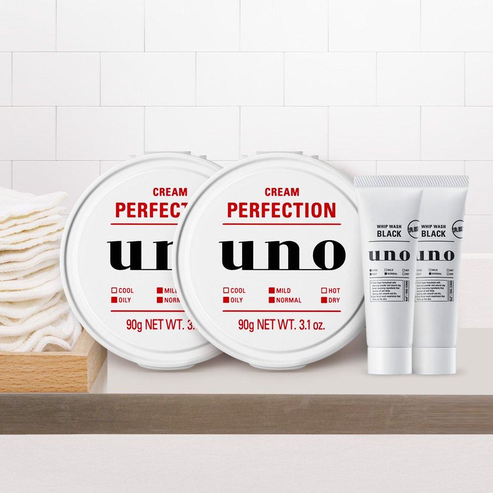 

Uno Cream Perfection A 90g x 2 (all-in-one) + Whip Wash Black 30ml x 2