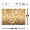 2D-Ebene luxuriöser goldener diffuser Hintergrundstoff geeignet für Feiertagspartys, Hochzeiten und Geburtstage