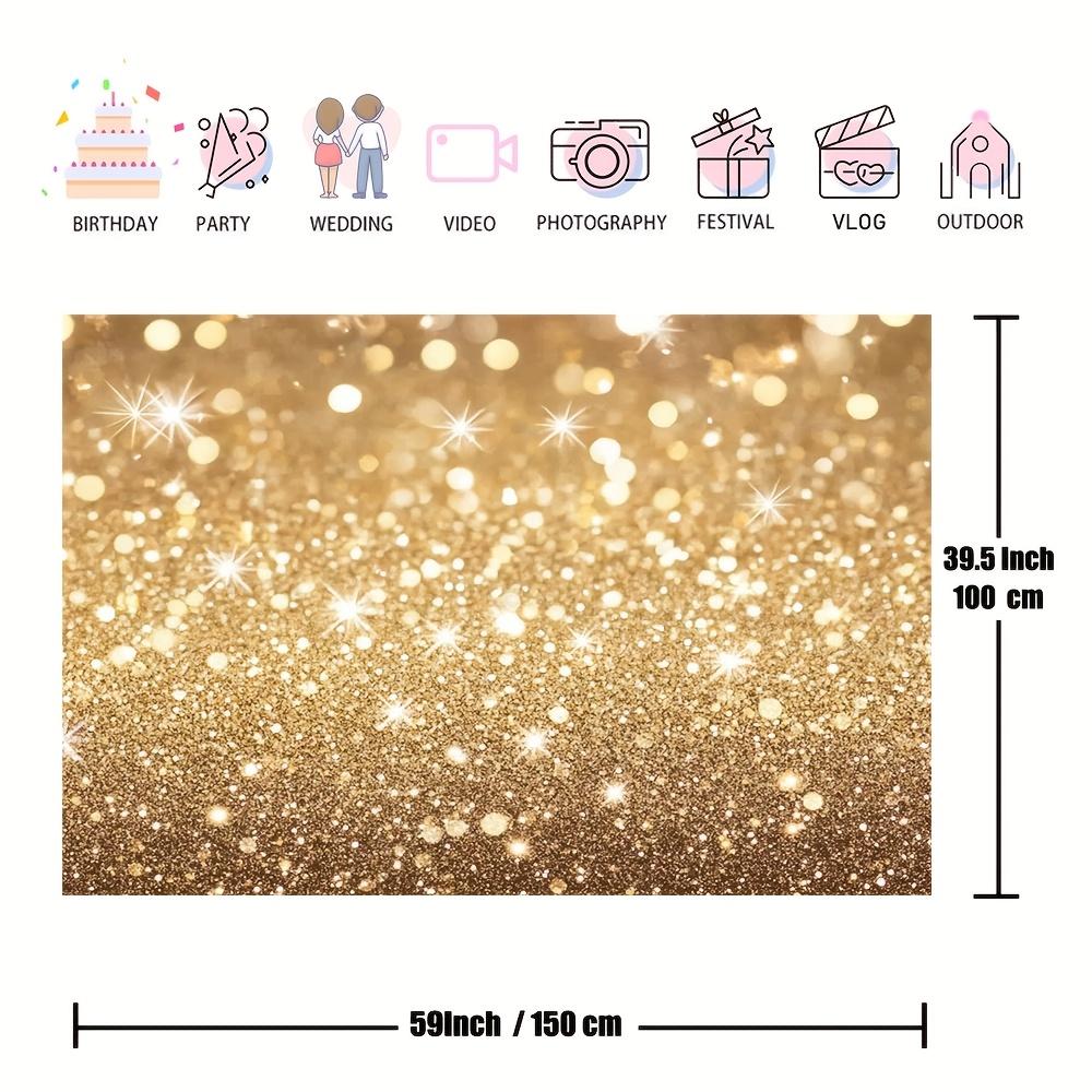2D-Ebene luxuriöser goldener diffuser Hintergrundstoff geeignet für Feiertagspartys, Hochzeiten und Geburtstage