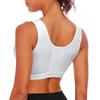 Sports Wire-Free Bra with Large Cup and Front Zipper