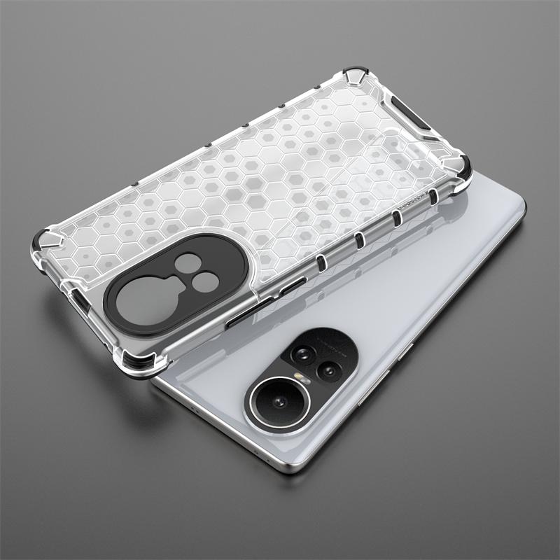 Für OPPO Reno 10 5G Hülle Luxus Armor Hybrid Silikon Handyhülle Für OPPO Reno10 CPH2531 6.7" Transparent Stoßfest Rückseite